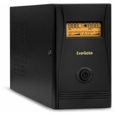 Источник бесперебойного питания Exegate SpecialPro Smart LLB-600 LCD черный, 600BA