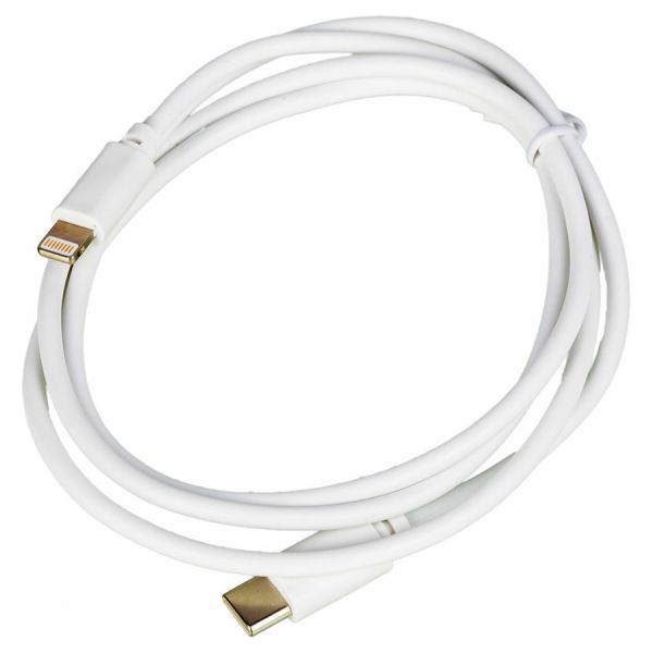 Кабель Buro PD18W USB Type-C (m)-Lightning (m) белый 1м