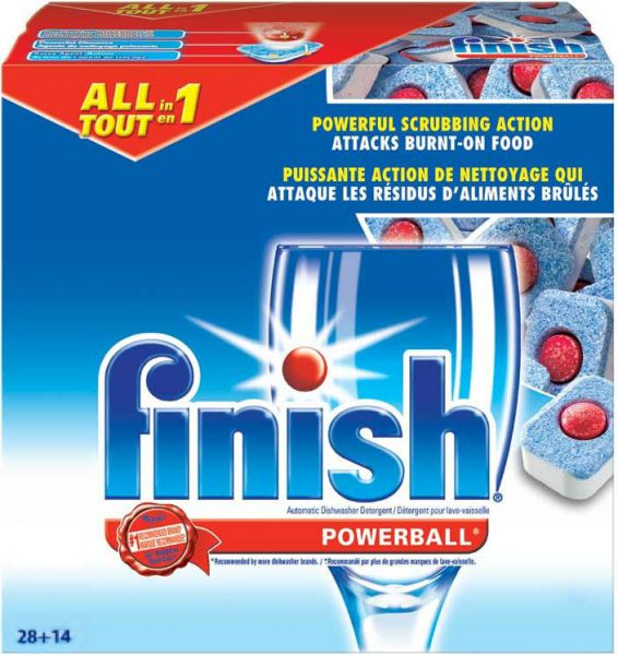 Таблетки для посудомоечных машин Finish All in 1 28 шт.+ 14 шт.